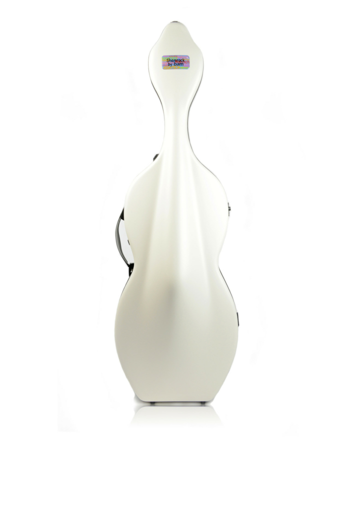 Hightech Shamrock Celloetui utan hjul - White