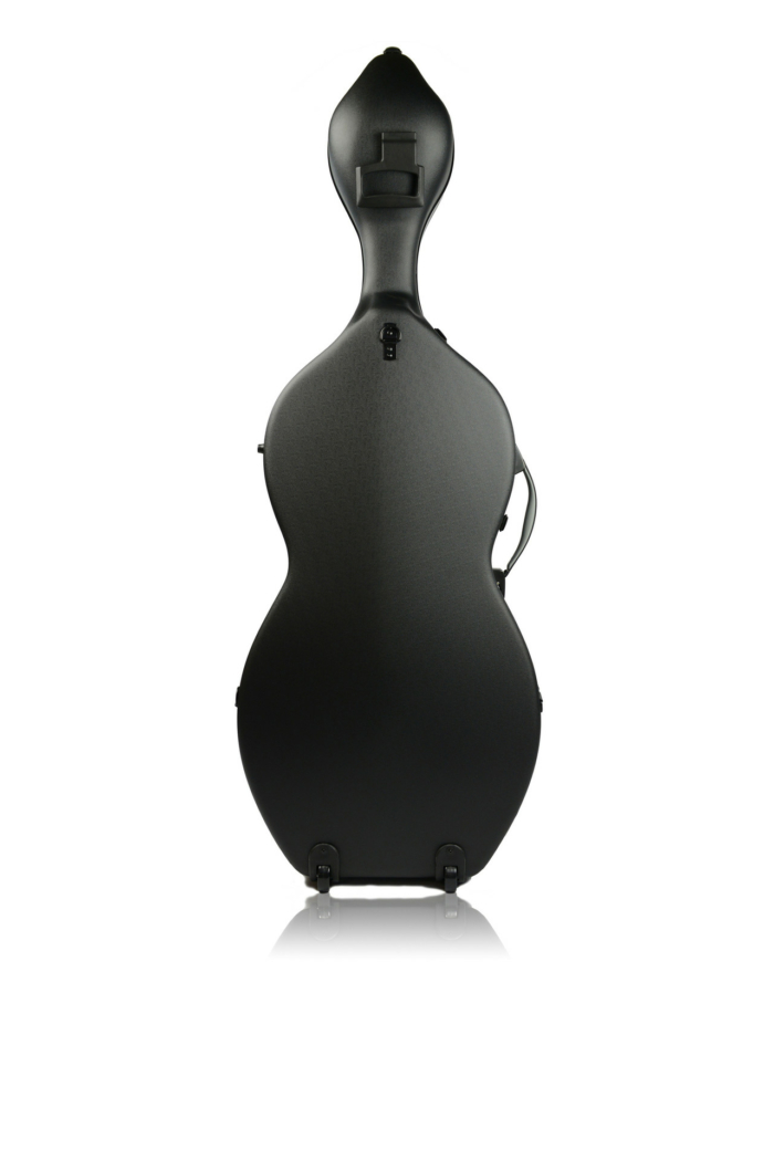 Hightech Shamrock Celloetui med hjul – Black Textured - Bild 2