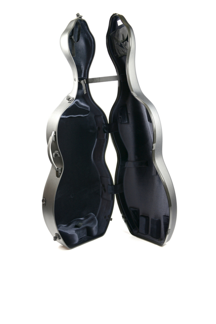 Hightech Shamrock Celloetui med hjul – Black Textured - Bild 3
