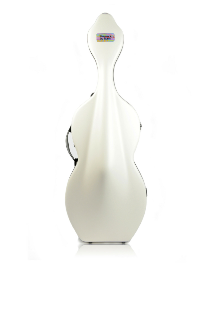 Hightech Shamrock Celloetui med hjul - White