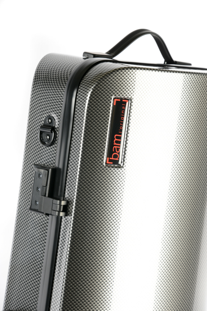 Hightech rektangulär Violaetui Compact utan notficka - Silver Carbon look - Bild 4