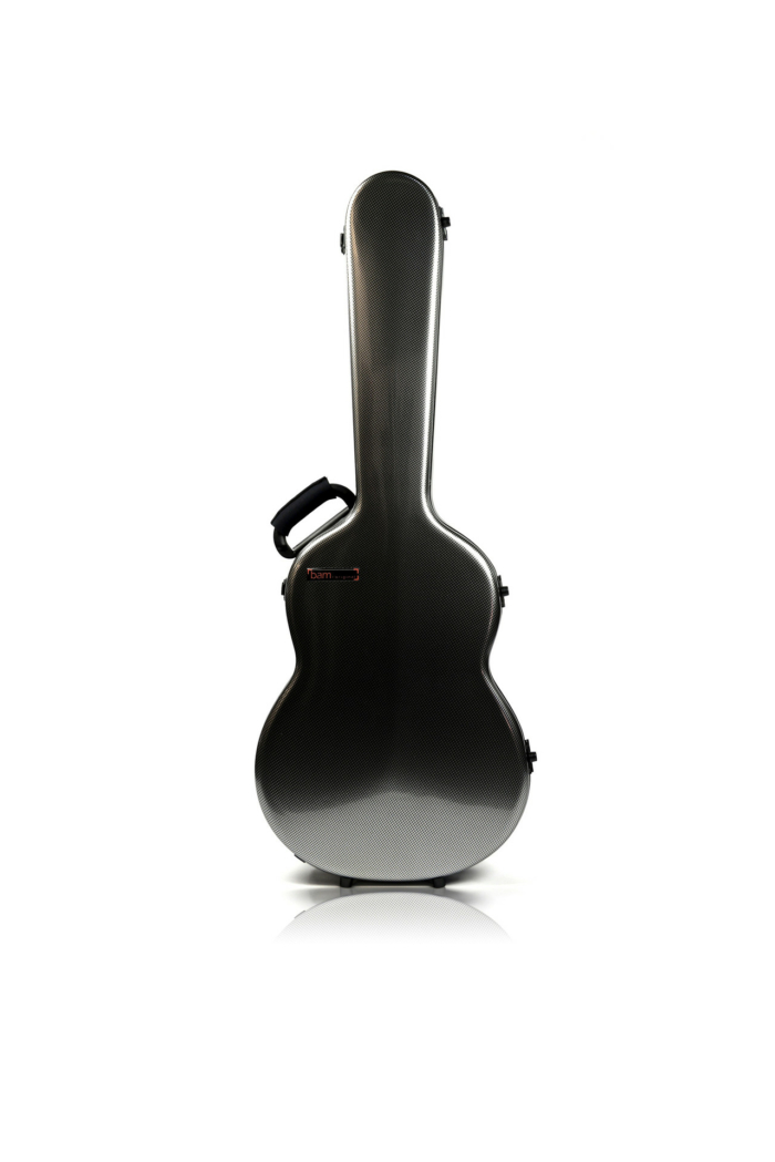 Hightech klassisk Gitarretui - Silver Carbon look