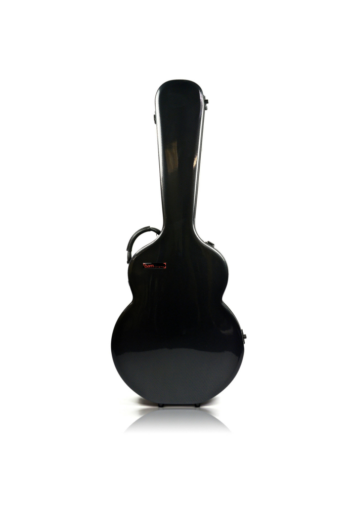 Hightech Arch Top 16" Gitarretui - Black Carbon look