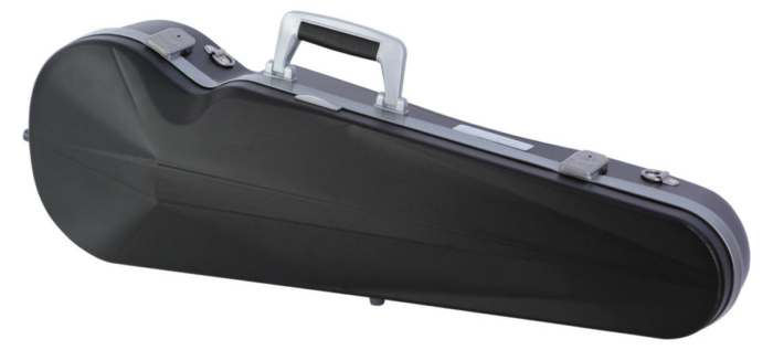 THE OPERA Hightech Contoured Violin Case - Svart polykarbonat - Silverversion - Bild 5
