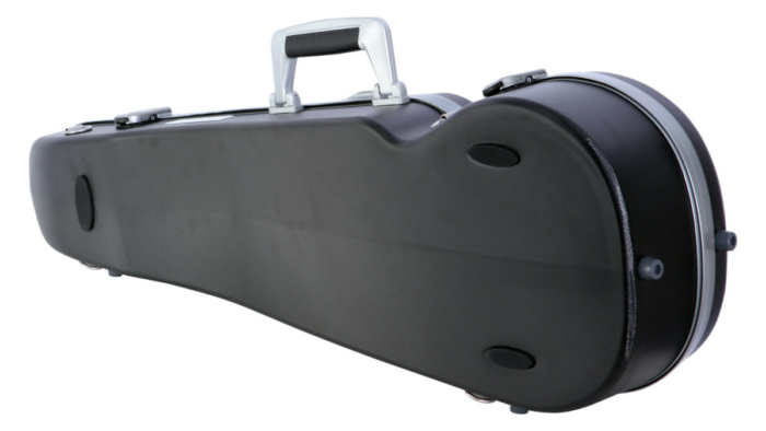 THE OPERA Hightech Contoured Violin Case - Svart polykarbonat - Silverversion - Bild 3