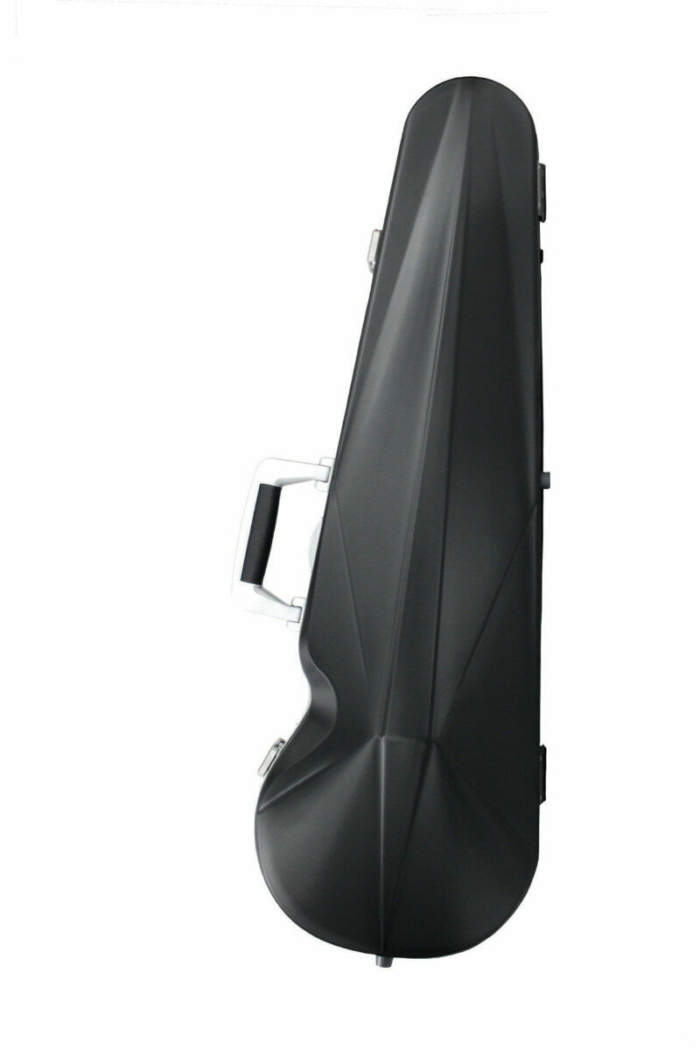 THE OPERA Hightech Contoured Violin Case - Svart polykarbonat - Silverversion