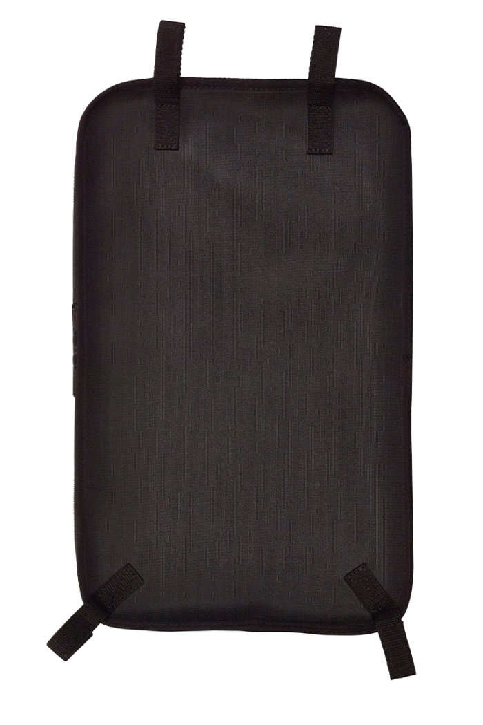 Ryggkudde med inre notficka för Hightech Contoured violin / violabox - Svart