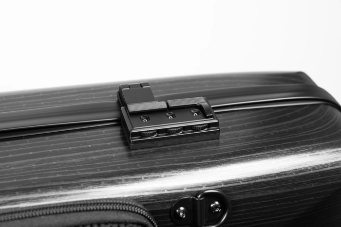 NY DESIGN! Rektangulär HIGHTECH fiolfodral med musikficka - Black Lazure - Bild 3