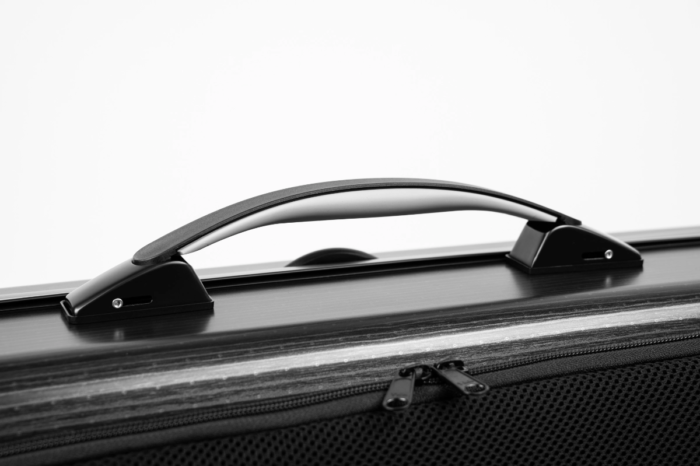 NY DESIGN! Rektangulärt HIGHTECH Violafodral med musikficka - Black Lazure - Bild 4